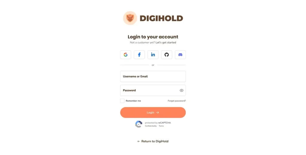 social login result
